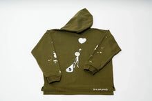 Load image into Gallery viewer, Love Vs Money Hoodie - Army Green